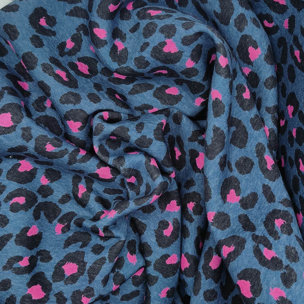 Molleton Premium Tissu Sweat Molleton Pas Cher Tissu Sweat Molleton «  Léopard » Imprimé Félin Eyrelles Tissus, image size:1224x1224